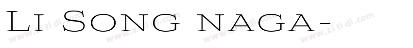 Li Song naga字体转换